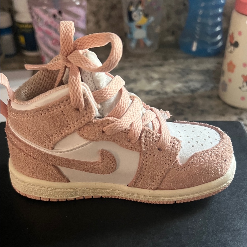 Kids Pink and White Sneakers